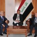 Mohammed Hatta Rajasa (left), Indonesian Coordinating Minister for Economic Affairs, and Iraqi Deputy Prime Minister for Energy Affairs Hussain al-Shahristani, meeting March 14, 2013, when the two countries signed an energy and economics memorandum of understanding. (source: the office of the deputy prime minister)