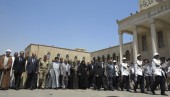 Iraq's PM al-Maliki and acting Defence Minister al-Dulaimi attend funeral ceremony for soldiers killed by militants in Baghdad